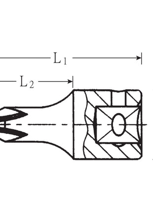 STAHLWILLE Steckschlüsseleinsatz 44 PZ 1/4 ″ PZD ( 4000826253 )