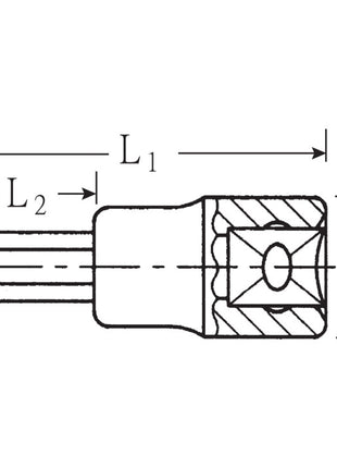 STAHLWILLE Steckschlüsseleinsatz 54 IC 1/2 ″ Innen-6-kant, mit Zapfen ( 4000826407 )