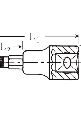 STAHLWILLE Steckschlüsseleinsatz 54 X 1/2 ″ Innen-Vielzahn ( 4000826416 )