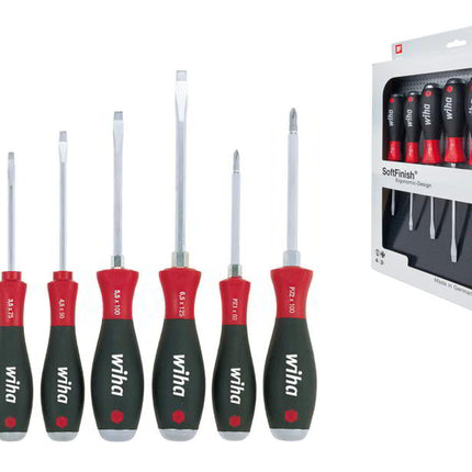 WIHA screwdriver set 530 ZK6 6-piece slotted / PZD ( 4000827738 )