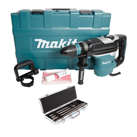 Makita HR 4013 C Kombihammer für SDS-Max 40 mm im Koffer + 1 x D-42466 SDS-Max 4 tlg. Meißel Set - Toolbrothers