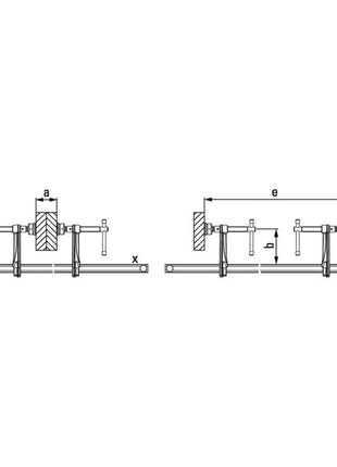 BESSEY Hochleistungszwingenset SLV/GSV Spannweite 1000 mm Ausladung 120 mm ( 4000831545 )