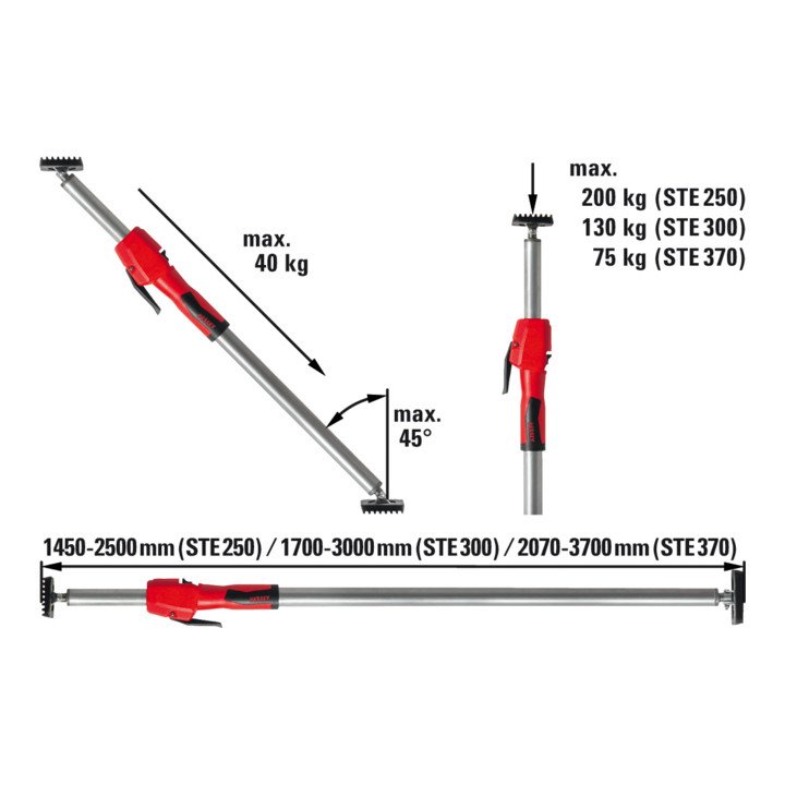 BESSEY Montagestuetze STE370 bis 75 kg 2 Stueck 4000831629  2 - toolbrothers