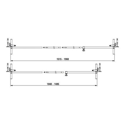 BESSEY Türfutterspanner Spannbereich 565 - 1010 mm ( 4000831753 )