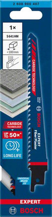 BOSCH Lame de scie sabre Expert Fiber Plaster S 641 HM longueur 150 mm largeur 19 mm ( 4000837443 )