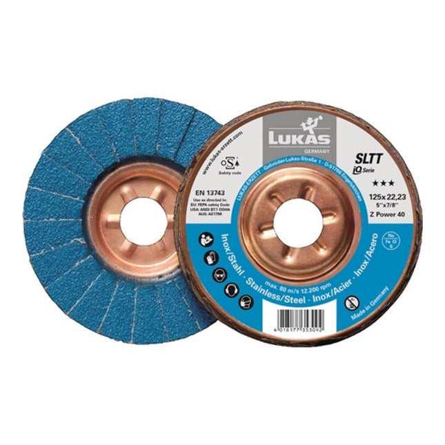 Disco de láminas LUKAS SLTT Z Power Ø 125 mm granulometría 40 plana ( 4000840327 )