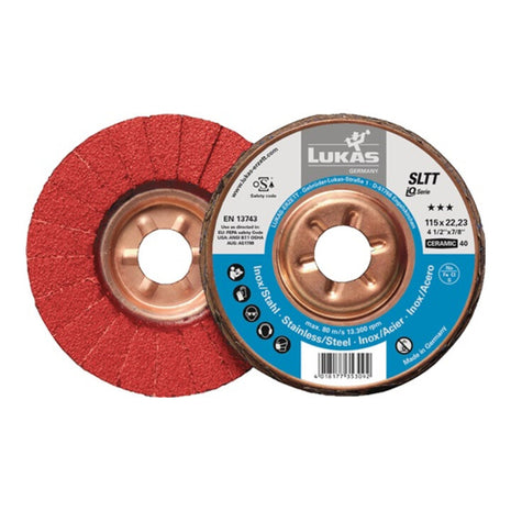 LUKAS disque dentelé SLTT Céramique Ø 125 mm grain 40 plat (4000840334)