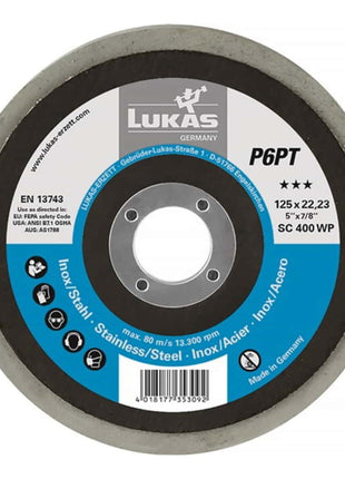 LUKAS Polierteller P6PT Ø 125 mm Bohrungs-Ø 22,23 mm ( 4000840860 )