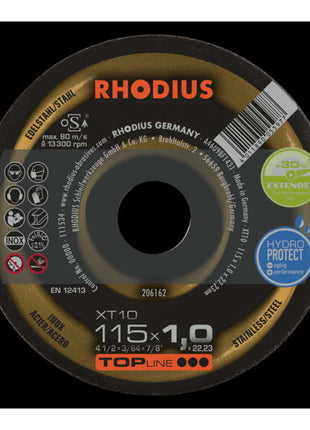 RHODIUS Disque à tronçonner INOX d. 115 x 1 mm droit ( 4000841292 )