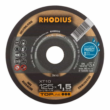 RHODIUS Trennscheibe XT10 D125x1,5mm gerade ( 4000841295 )