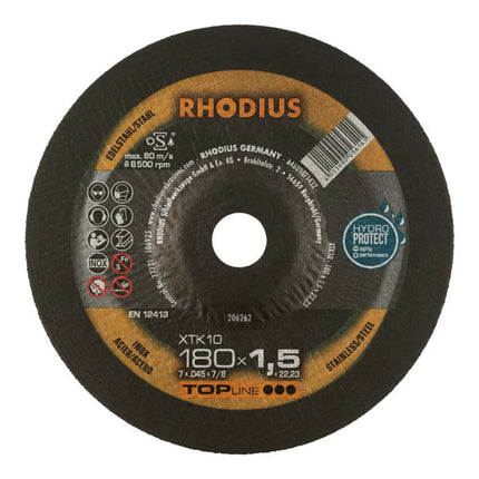 RHODIUS cutting disc XT10 D180x1.5mm cranked ( 4000841296 )