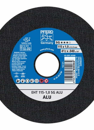 Disco de corte PFERD SG ALU D230x2,9mm recto (4000841334)