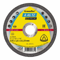 KLINGSPOR Trennscheibe A 46 TZ Special D125x1,6mm gerade 25 Stück ( 4000841487 )