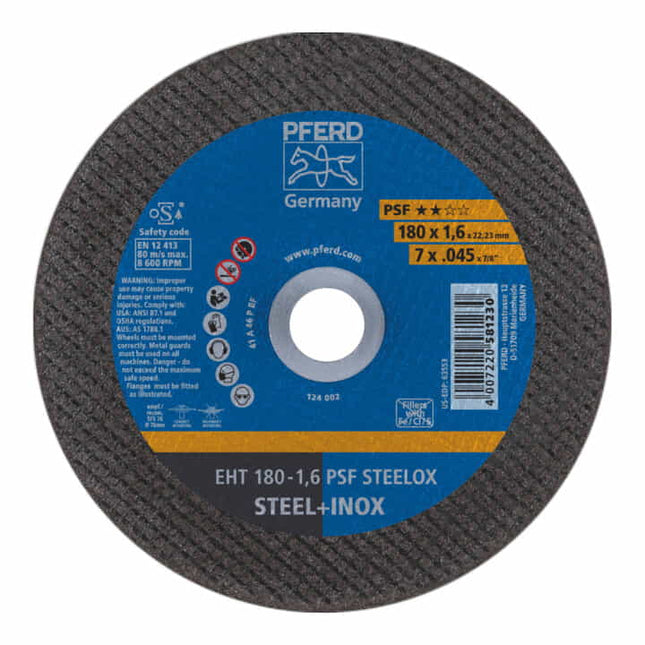 Disco de corte PFERD PSF STEELOX D150x1,6mm recto ( 4000842101 )