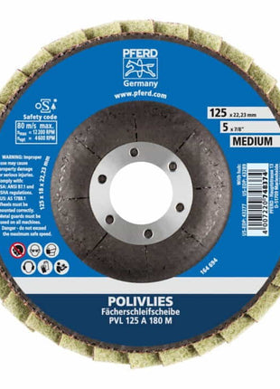 Disque dentelé PFERD POLIVLIES Ø 125 mm grain fin (4000842606)