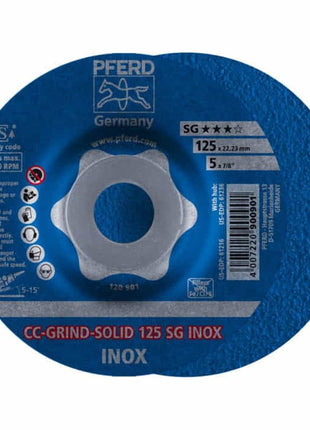 Tarcza szlifierska PFERD CC-GRIND-SOLID SG INOX D125xSmm ( 4000843428 )