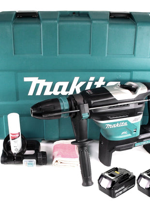 Makita DHR 400 M2U 2 x 18 V / 36 V Li-Ion Akku Bohrhammer Kombihammer SDS-Max im Koffer + 2 x 4,0 Ah Akku - ohne Ladegerät - Toolbrothers