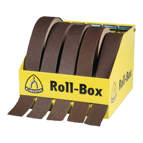 KLINGSPOR portarrollos económico ROLL-BOX para 5 rollos de 50 mm de ancho (4000844133)