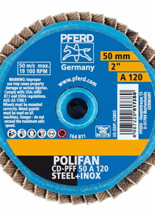 PFERD Fächerschleifscheibe COMBIDISC-Mini-POLIFAN Ø 50 mm Körnung 60 ( 4000844749 )