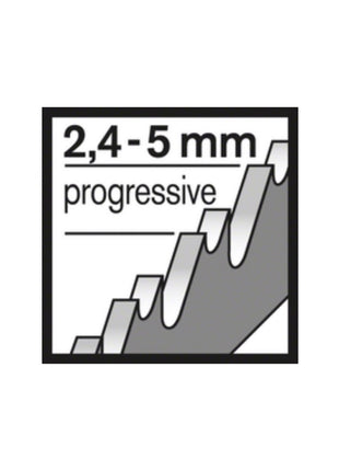 Bosch T 345 XF Stichsägeblätter Progressor for Wood and Metal für Metall- und Holzarbeiten - 100 Stück, gefräste Zähne, für Stichsägen mit T-Schaft-Aufnahme - Toolbrothers