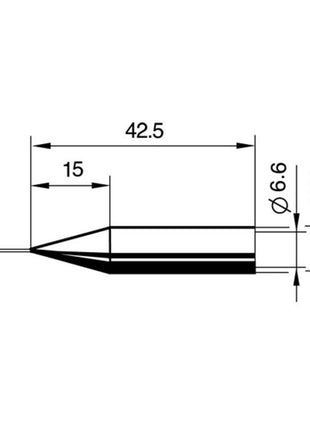 Panne à souder ERSA série 842, pointe de crayon (4000872524)