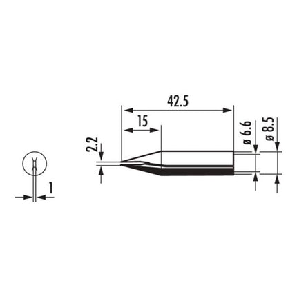 ERSA soldering tip series 842 chisel-shaped ( 4000872529 )