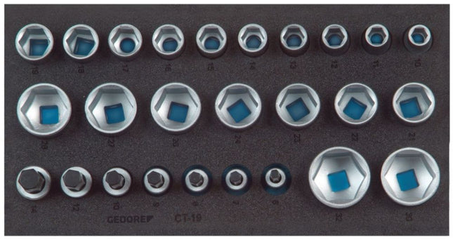 GEDORE tool module 1500 CT1-19 26-piece 1/3 module ( 4000881207 )