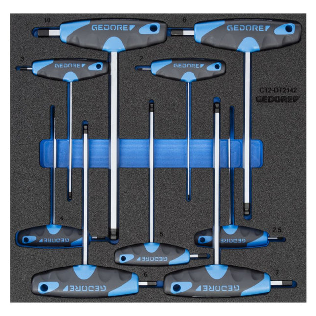 Modulo utensili GEDORE 1500 CT2-DT 2142 9 pezzi 2/3 ( 4000881241 )