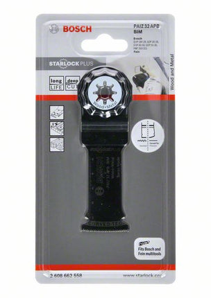 Lama da taglio a tuffo BOSCH PAIZ 32 APB Larghezza 32 mm Profondità di tuffo 60 mm ( 4000907744 )