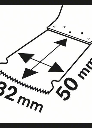 BOSCH Tauchsägeblatt AIZ 32 APB Breite 32 mm Eintauchtiefe 50 mm ( 4000908708 )