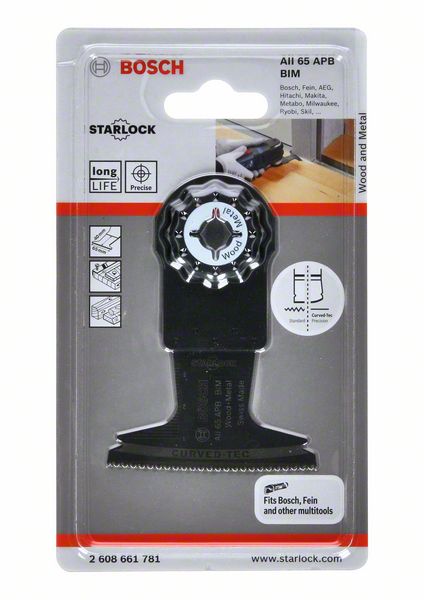 Hoja de sierra de inmersión BOSCH AII 65 APB Anchura 65 mm Profundidad de inmersión 40 mm ( 4000908733 )