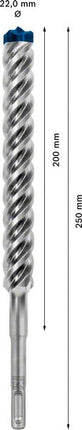BOSCH martillo perforador Expert SDS-7X Ø 22,0 mm trabajo l.200 mm l.250 mm ( 4000909491 )