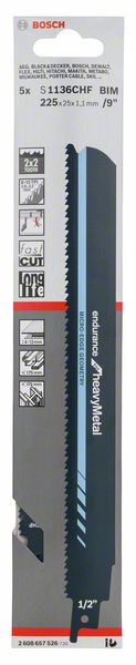 BOSCH Reciprocating saw blade S 1136 CHF Length 225 mm Width 25 mm ( 4000909616 )