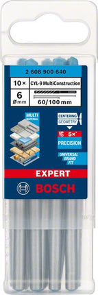 BOSCH Steinbohrer Expert CYL-9 10er Pack Nenn-Ø 6 mm Arbeitslänge 60 mm ( 4000909782 )