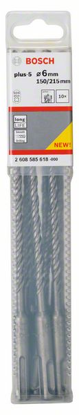 BOSCH Hammer drill Plus-5 Ø 6.0 mm working length 150 mm length 210 mm ( 4000909865 )