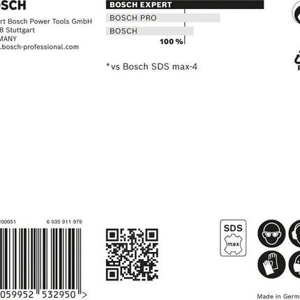 Trapano a percussione BOSCH Expert SDS max-8X Ø 18 mm lavoro l.200 mm l.340 mm ( 4000909899 )