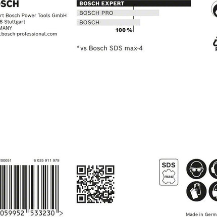 BOSCH Hammerbohrer Expert SDS max-8X Ø 28 mm Arbeits-L.600 mm L.720 mm ( 4000909921 )