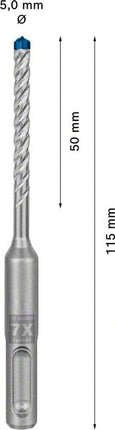 Wiertarka udarowa BOSCH Expert SDS-7X Ø 5,0 mm długość robocza 50 mm długość 115 mm ( 4000909924 )