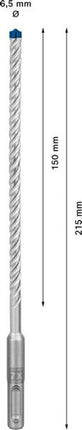 Wiertarka udarowa BOSCH Expert SDS-7X Ø 6,5 mm długość robocza 150 mm 215 mm ( 4000909932 )