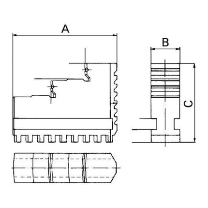 RÖHM Bohrbackensatz für Futter-Ø 250 mm ( 4121268250 )