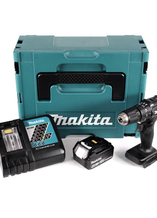 Makita DHP 483 RM1JB Akku Schlagbohrschrauber 18 V 40Nm schwarz im Makpac + 1x 4,0Ah Akku + Ladegerät - Toolbrothers