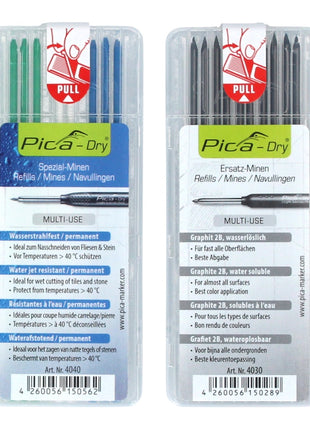 Pica Vorteils Box Dry Value Pack ( 3095 ) 2x Longlife Automatic Pen + 18x Ersatzminen - Toolbrothers