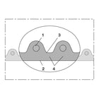 Manguera de aspiración e impulsión NORRES AIRDUC® PUR 356 AS Ø interior 38 mm (4501400201)