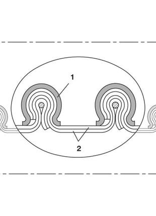 NORRES Absaugschlauch CP HiTex 481 Innen-Ø 125-127 mm ( 4501400484 )