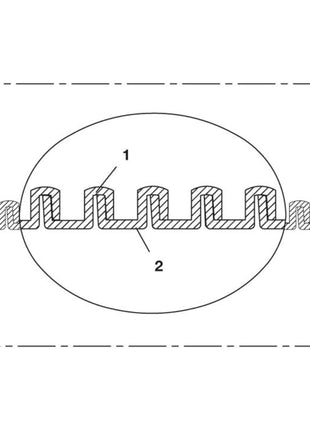 NORRES suction hose EVA 373 AS inner Ø 38 mm ( 4501400686 )