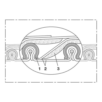NORRES Tuyau d’aspiration et de soufflage TIMBERDUC® PUR 531 AS D. int. 120 mm D. ext. 128 mm ( 4501400804 )