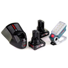 Bosch Akku Lampe GLI 12V-330 DeciLED + 2 x 6,0 Ah Akku + Ladegerät - Toolbrothers