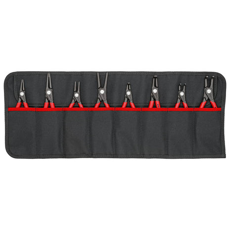 Set di pinze per anelli di sicurezza KNIPEX versione 2 da 8 pezzi in astuccio arrotolabile ( 8000272806 )