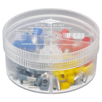 Pudełko asortymentowe KNIPEX 100 elementów 4,0 - 16,00 mm² ( 8000331592 )