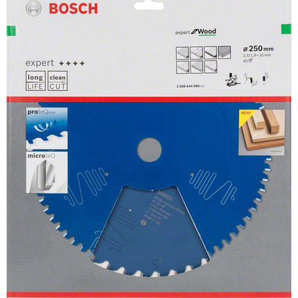 BOSCH circular saw blade Expert for Wood Outer Ø 250 mm Number of teeth 40 WZ ( 8000342101 )